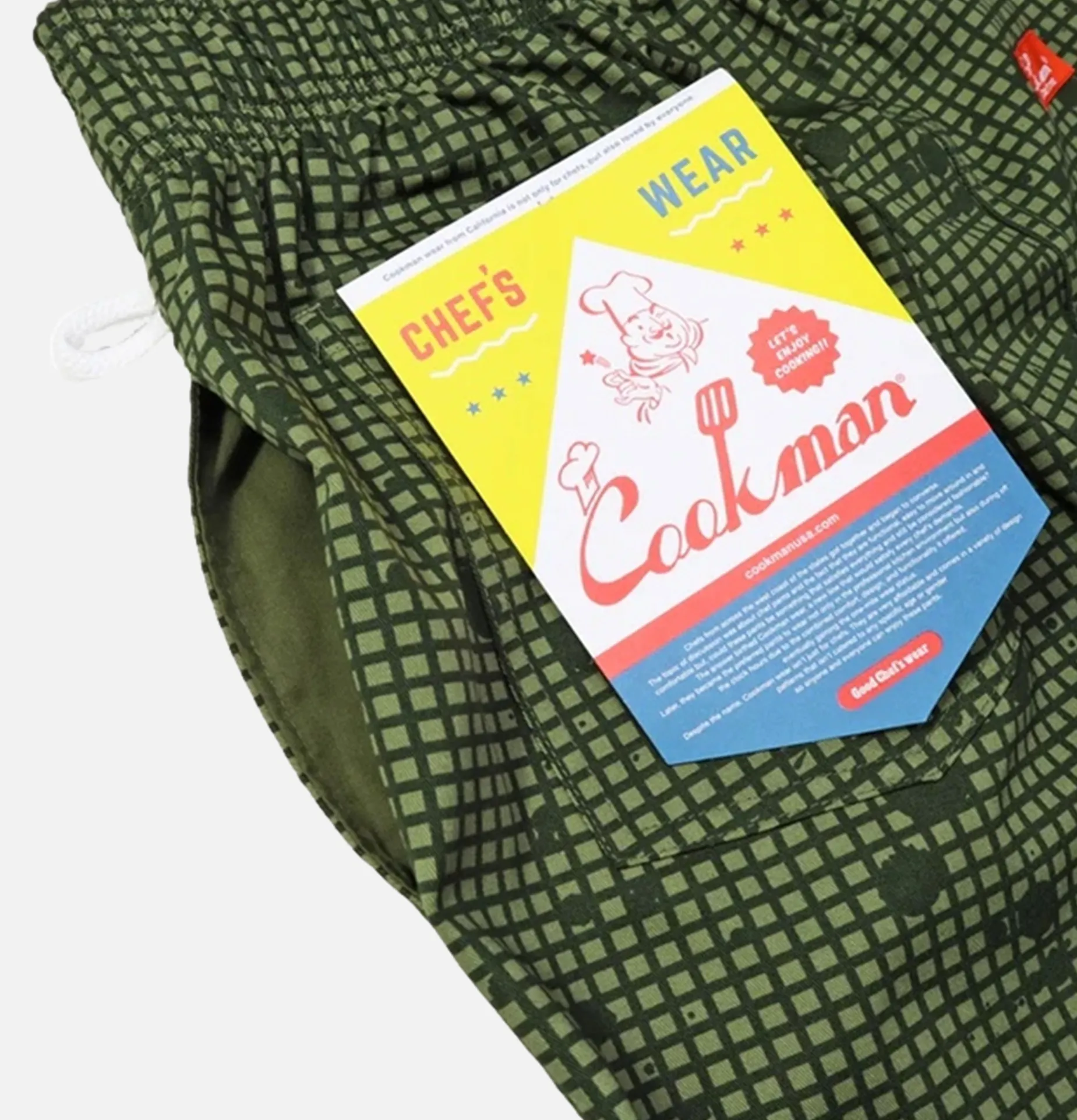 Chef Pant Splash Camo Olive