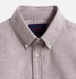 Chemise Brushed Oxford Bordeaux