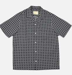 Chemise Tile White Navy