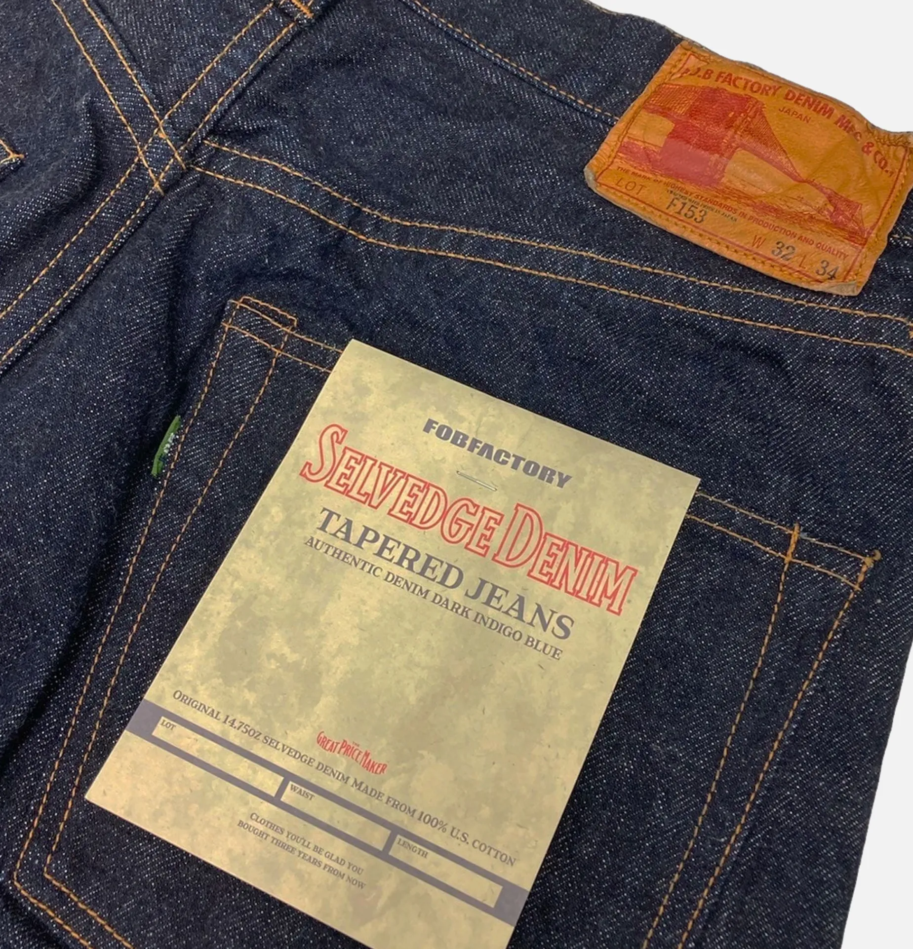 F153 Selvedge Denim Tapered