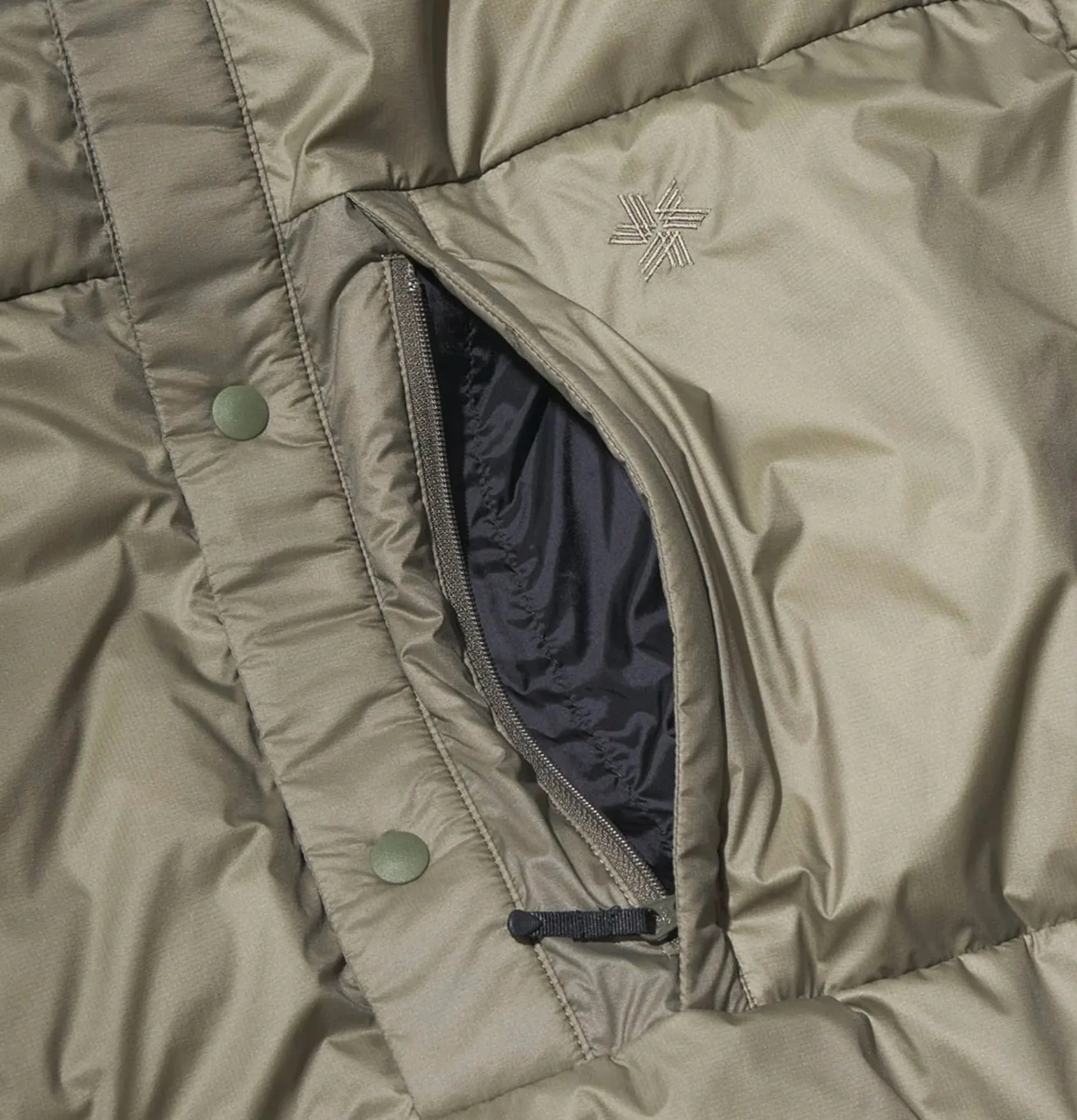 Mid Down Pullover Oak Green