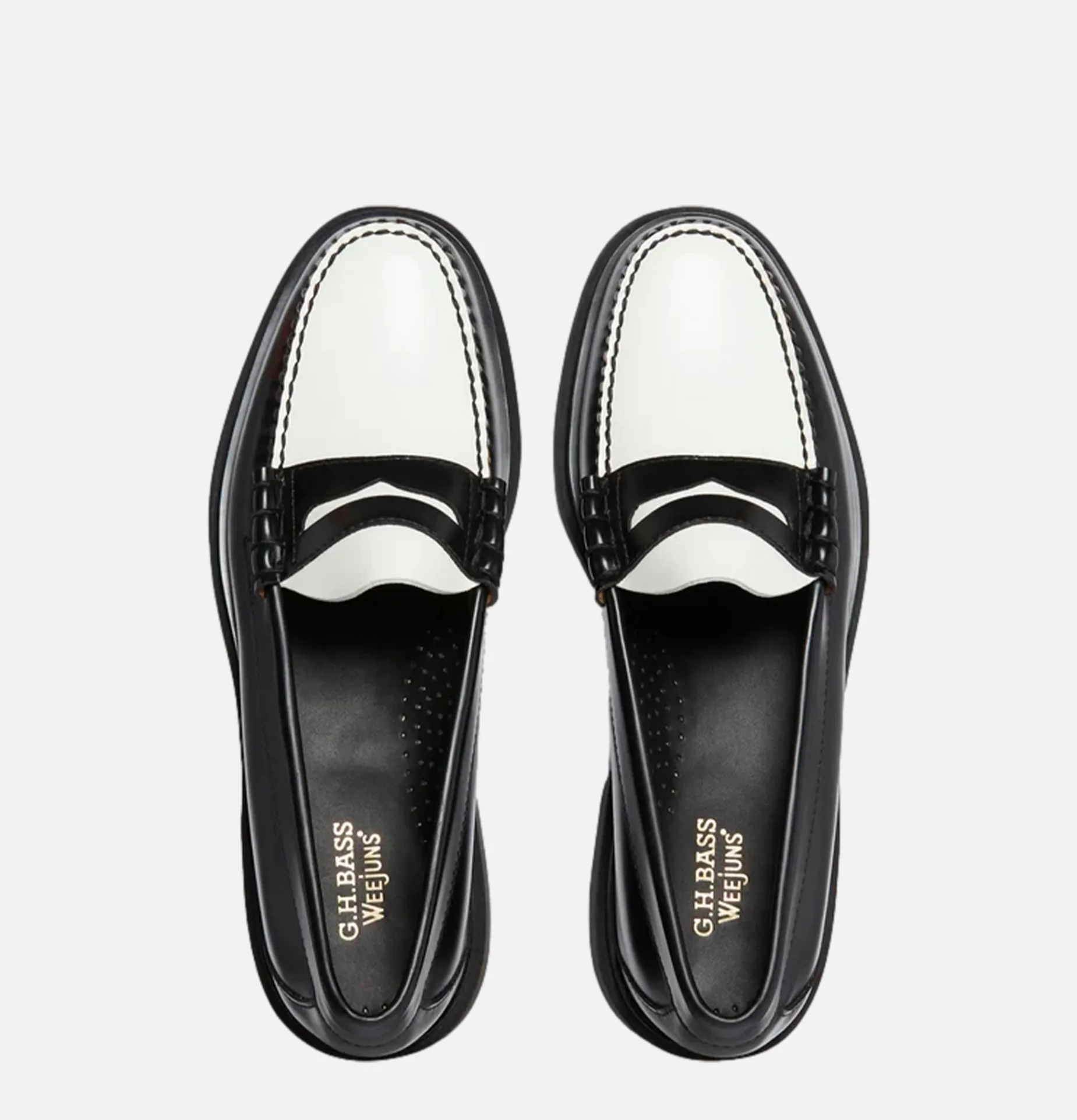 Moccassin Weejun Step Larson Black White
