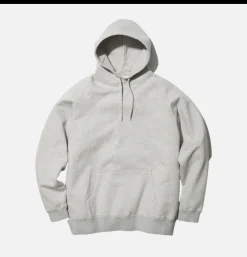 Recycled Cotton Pullover Hoodie Grey
